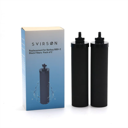 Water Filter Replacement for BB9-2® Black Carbon Filters – Pack of 4 | SVIRSON®