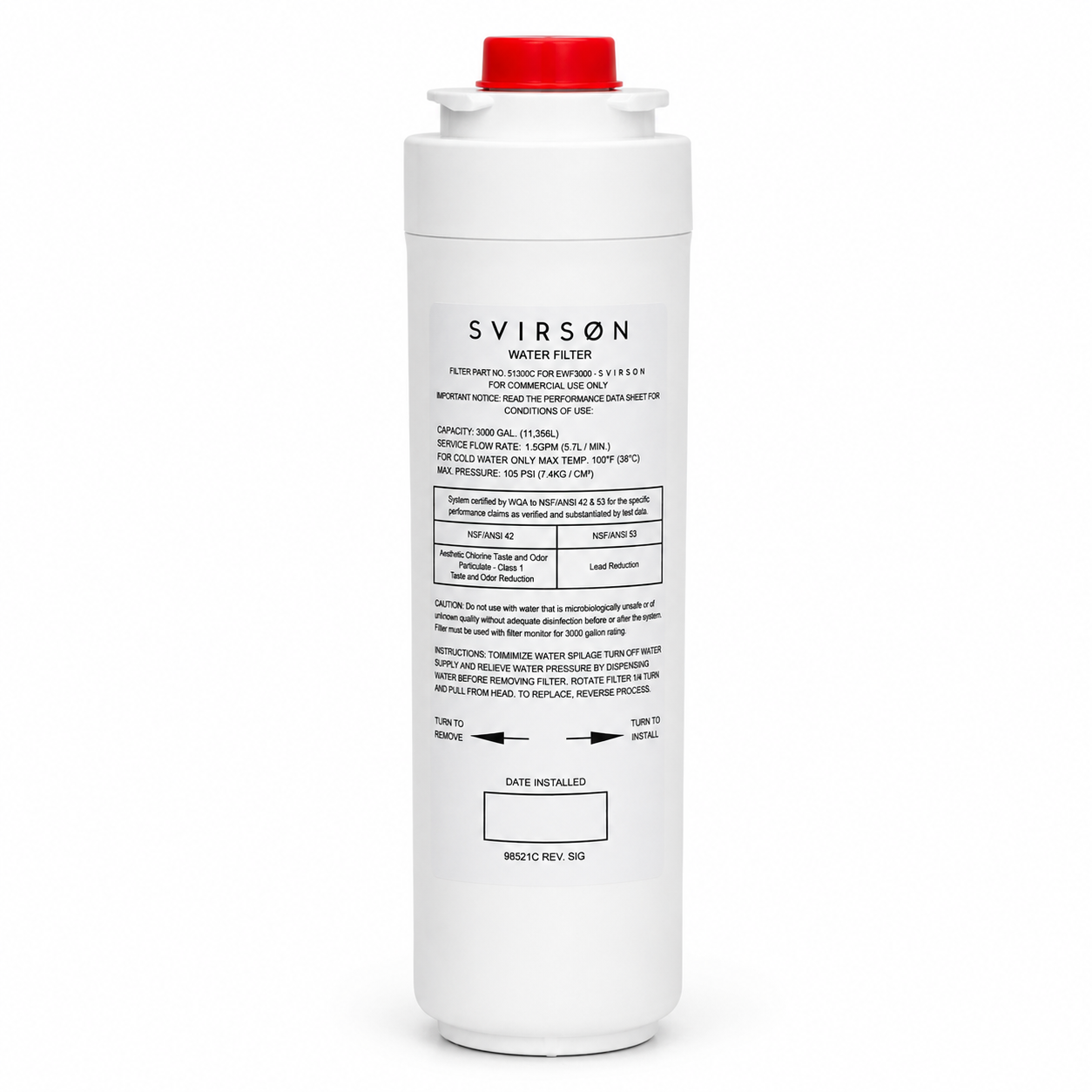 51300C Water Filter Replacement | SVIRSON®